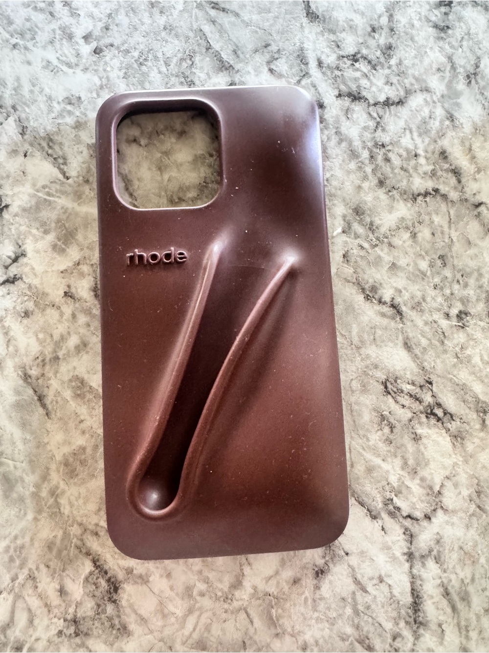 Silicone Protective Phone Case in Dark Brown